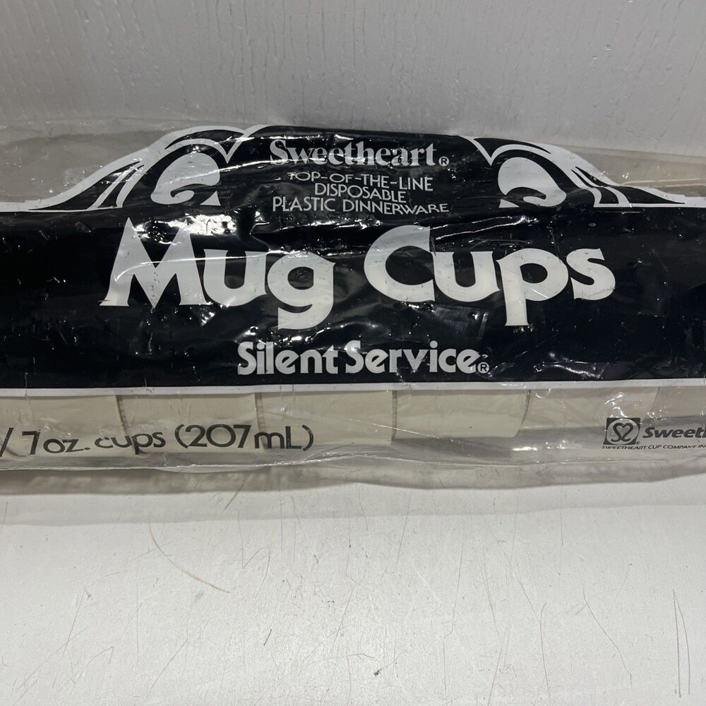Sweeheart︱Mug Cups︱Silent Service︱Handle︱Set of 10︱7 oz︱Vintage︱